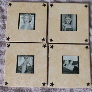 MARILYN MONROE CERAMIC COASTERS